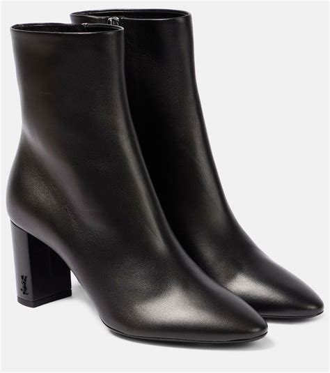 SAINT LAURENT Lou leather ankle boots 